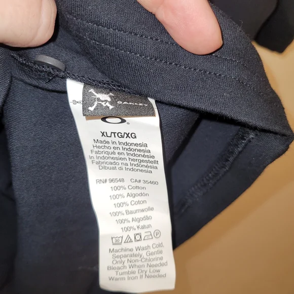 NWT Mens Black Oakley Polo Size XL - Picture 6 of 6